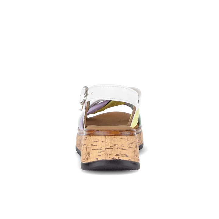 Sandalo con plateau multicolore #3