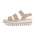 Sandale met plateauzool bruin