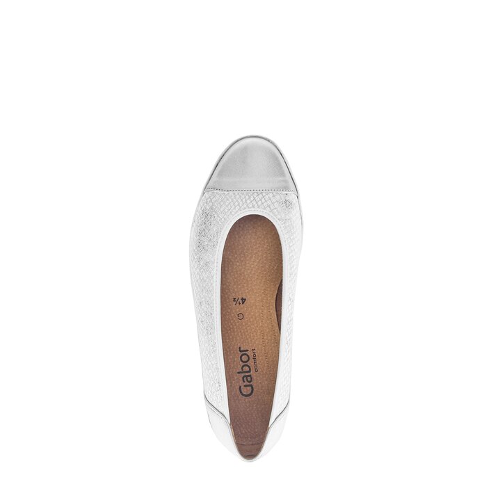 Sportliche Ballerina silber #5