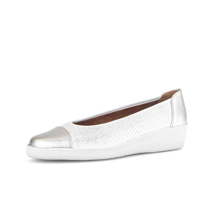 Sportliche Ballerina silber #2