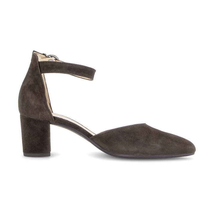 Décolleté con cinturino marrone #1