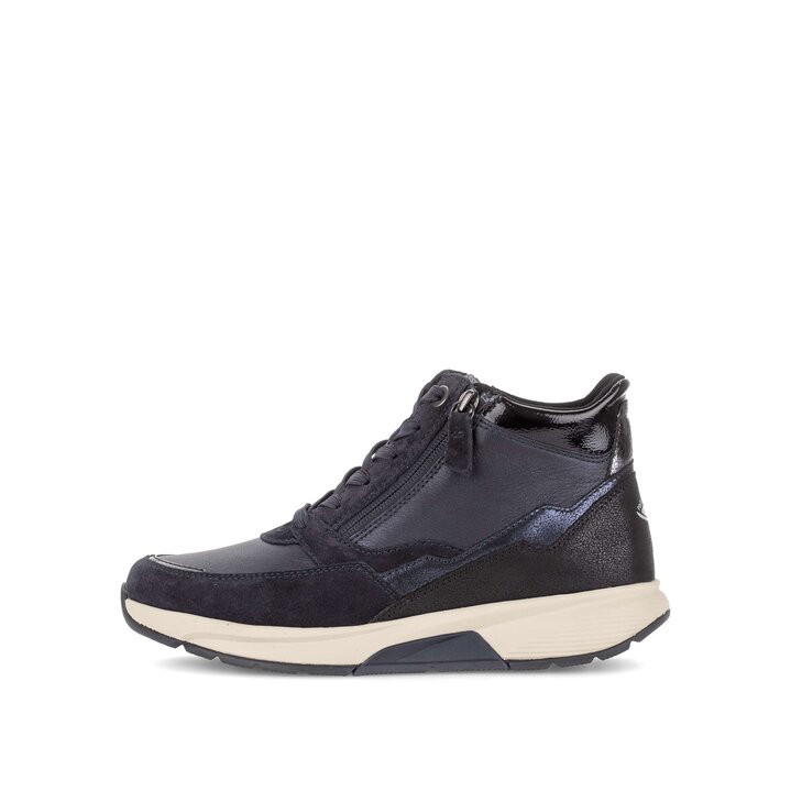 Hoge sneaker blauw #0