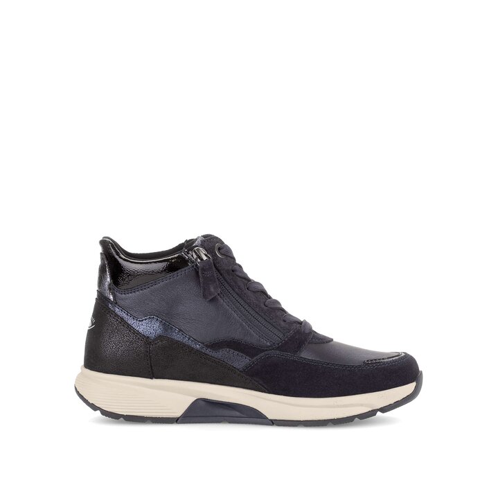 Hoge sneaker blauw #1
