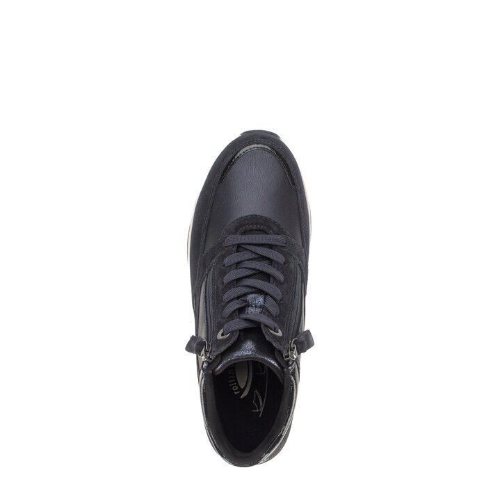Hoge sneaker blauw #5