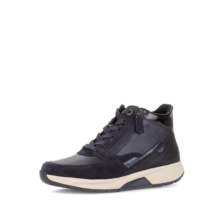 Hoge sneaker blauw #2