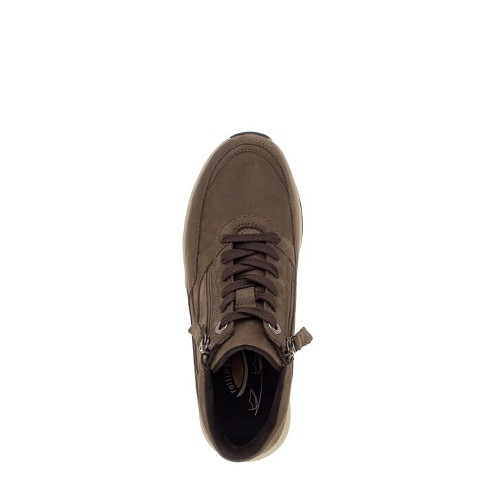 Hoge sneaker bruin #5