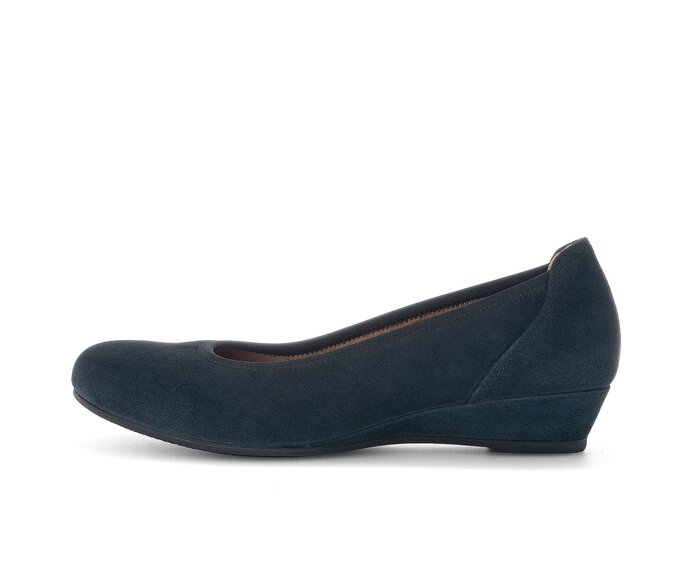 Escarpin compense 02.690.46 Daim bleu Gabor