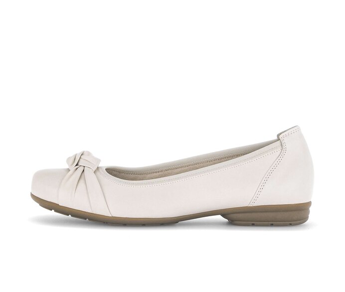 Sportieve ballerina crème #0