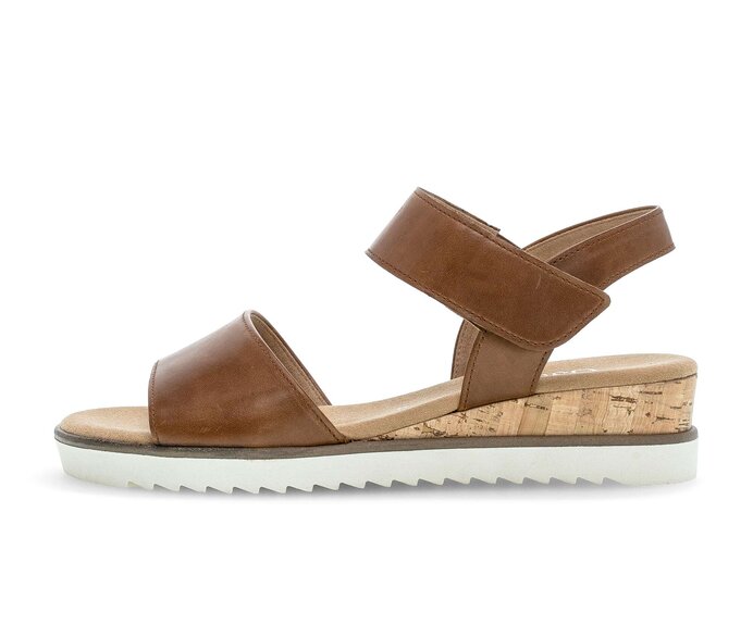 Sandal met riempjes bruin #0