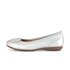 Sportliche Ballerina silber