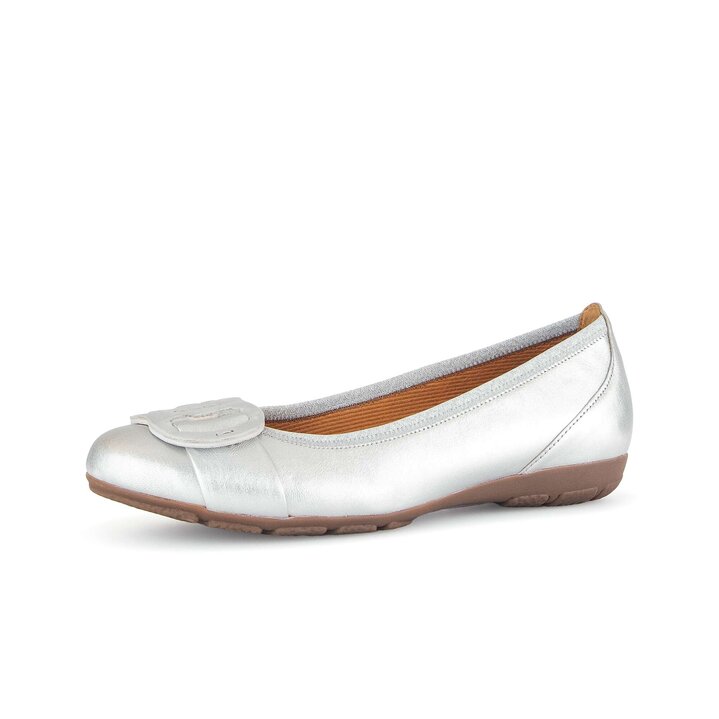 Sportliche Ballerina silber #2