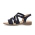 Sandal met riempjes blauw