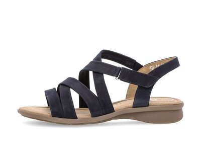 Riemchensandale blau