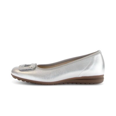 Sportieve ballerina zilver