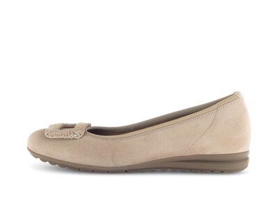 Sportieve ballerina beige