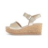 Keilsandalette gold
