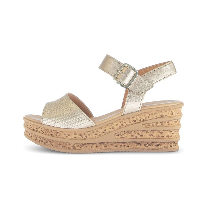 Keilsandalette gold #0