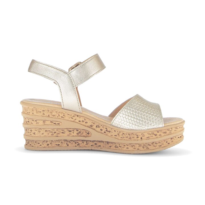 Keilsandalette gold #1