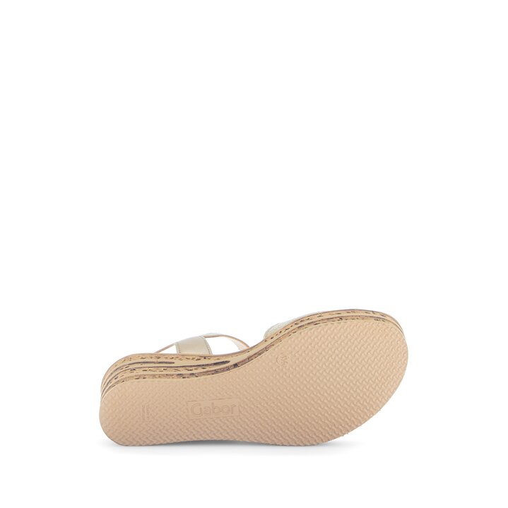 Keilsandalette gold #4