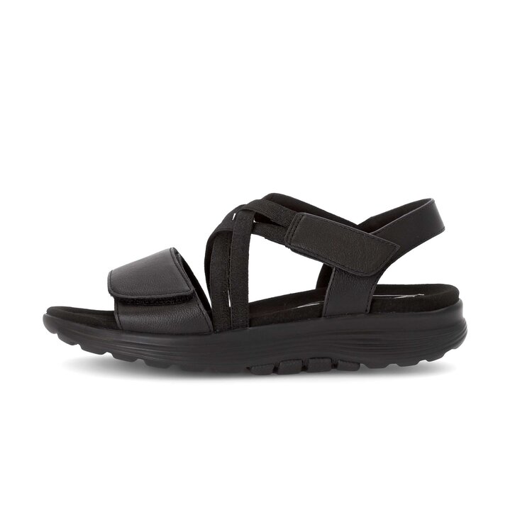 Sandal met riempjes zwart #0