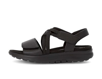 Riemchensandale schwarz