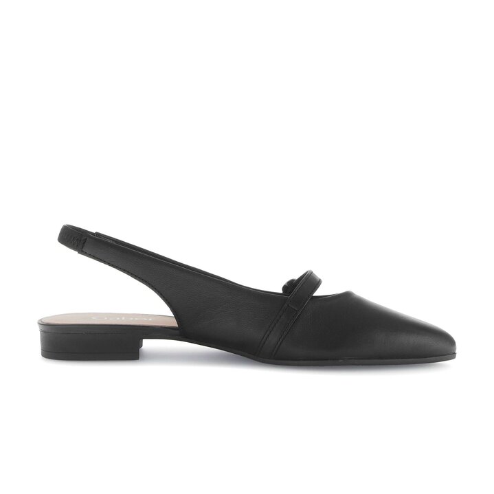 Escarpin à talon ouvert noir #1