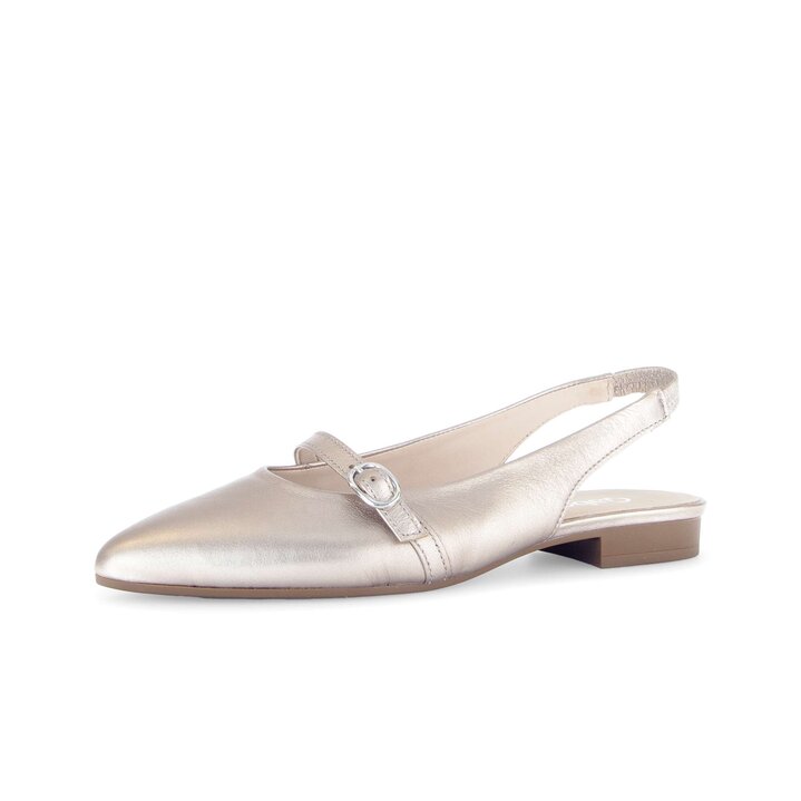 Escarpin à talon ouvert or #2