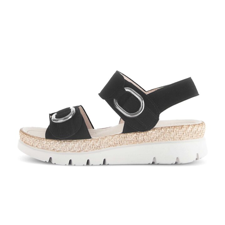 Sandale met plateauzool zwart #0