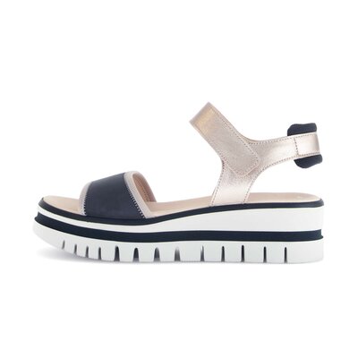 Plateau Sandale blau