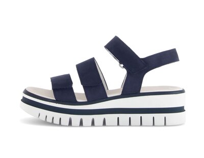 Plateau Sandale blau