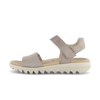 Sandal met riempjes grijs