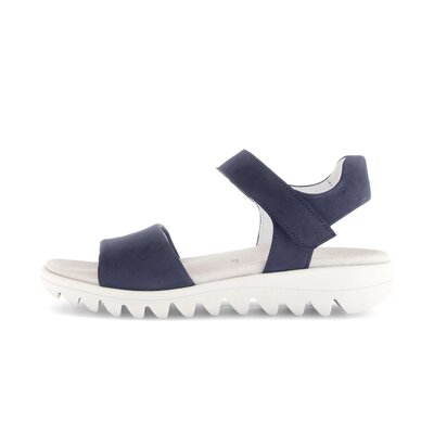 Sandal met riempjes blauw