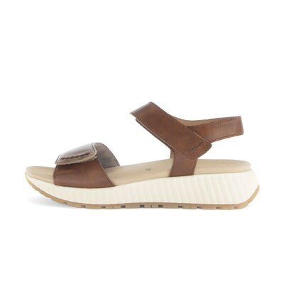 Sandal met riempjes bruin