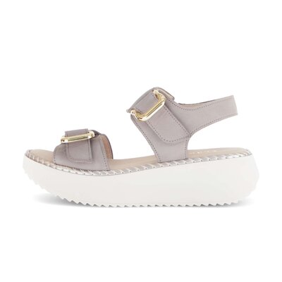 Sandalo con plateau grigio