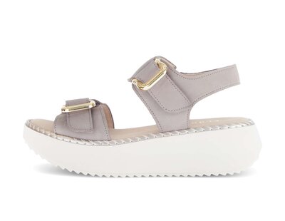 Sandalo con plateau grigio