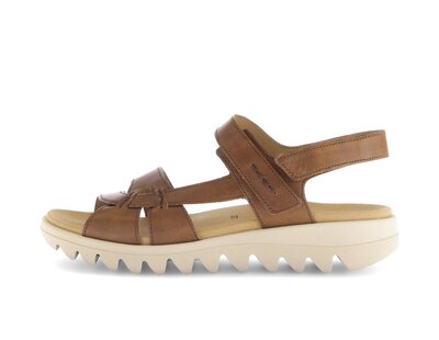 Sandalo con cinturino marrone