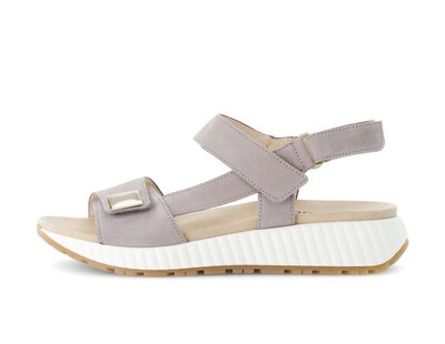 Riemchensandale grau