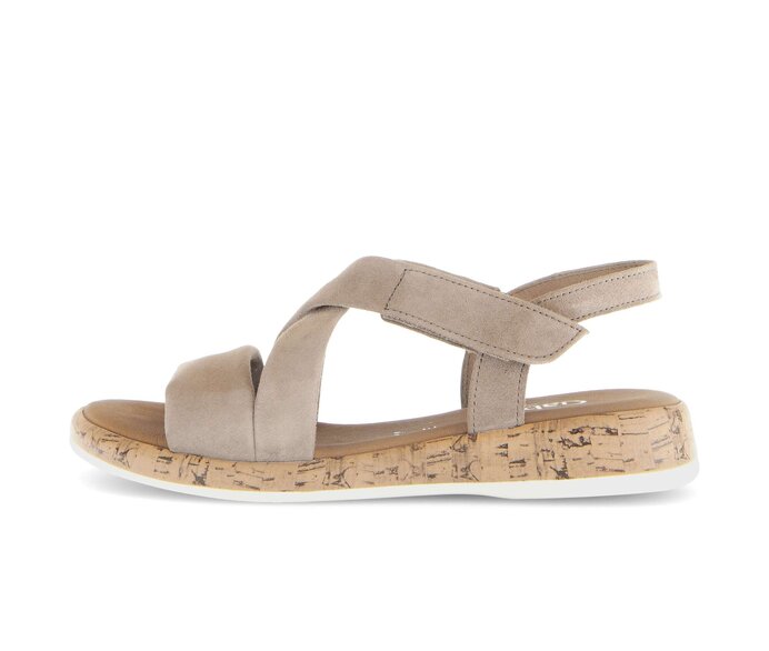 Sandal met riempjes beige #0
