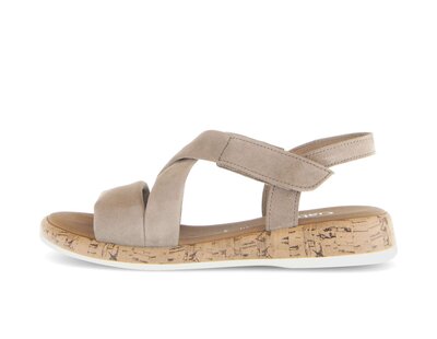 Sandalo con cinturino beige