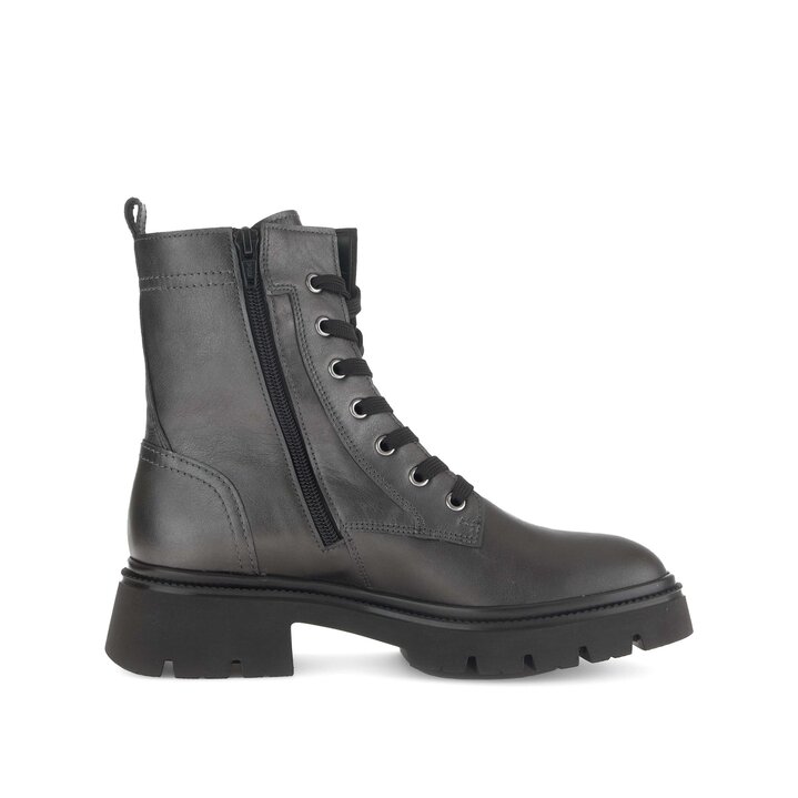 Schnürstiefelette silber #1