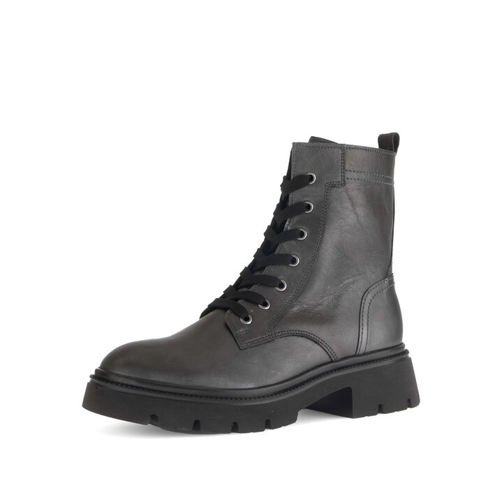 Schnürstiefelette silber #2