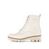 Stivaletto stringato crema