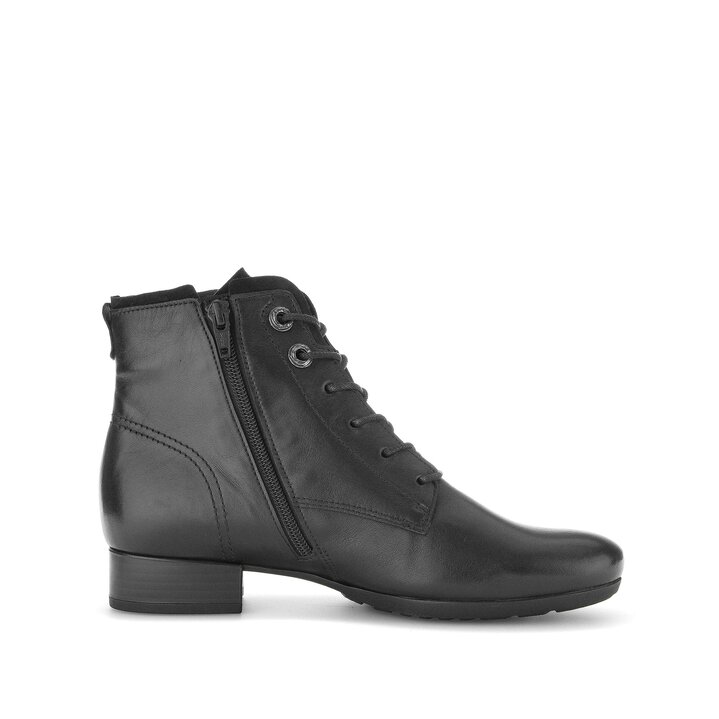 Schnürstiefelette schwarz #1