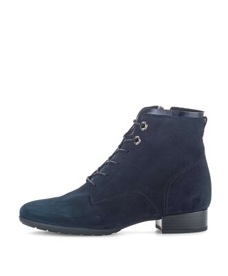 Schnürstiefelette blau
