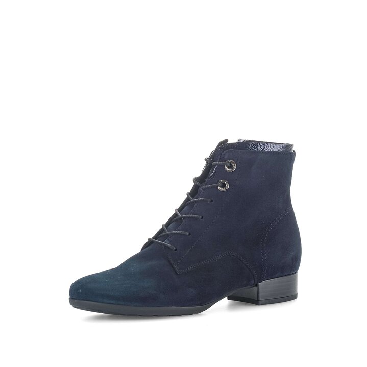 Schnürstiefelette blau #2