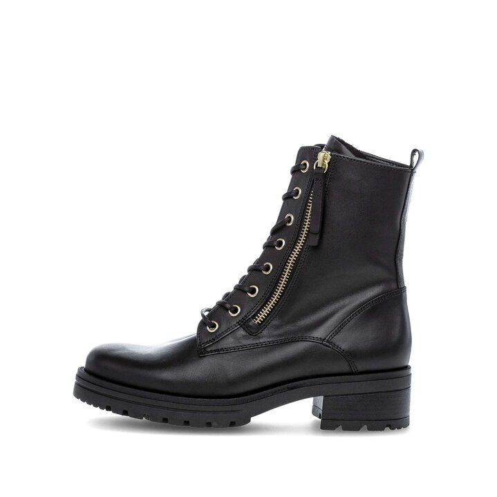 Schnürstiefelette schwarz #0