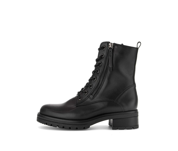 Schnürstiefelette schwarz #0