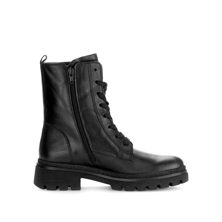 Schnürstiefelette schwarz #1