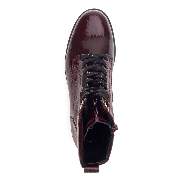 Stivaletto stringato rosso #5