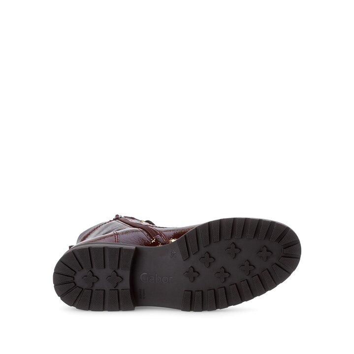 Stivaletto stringato rosso #4